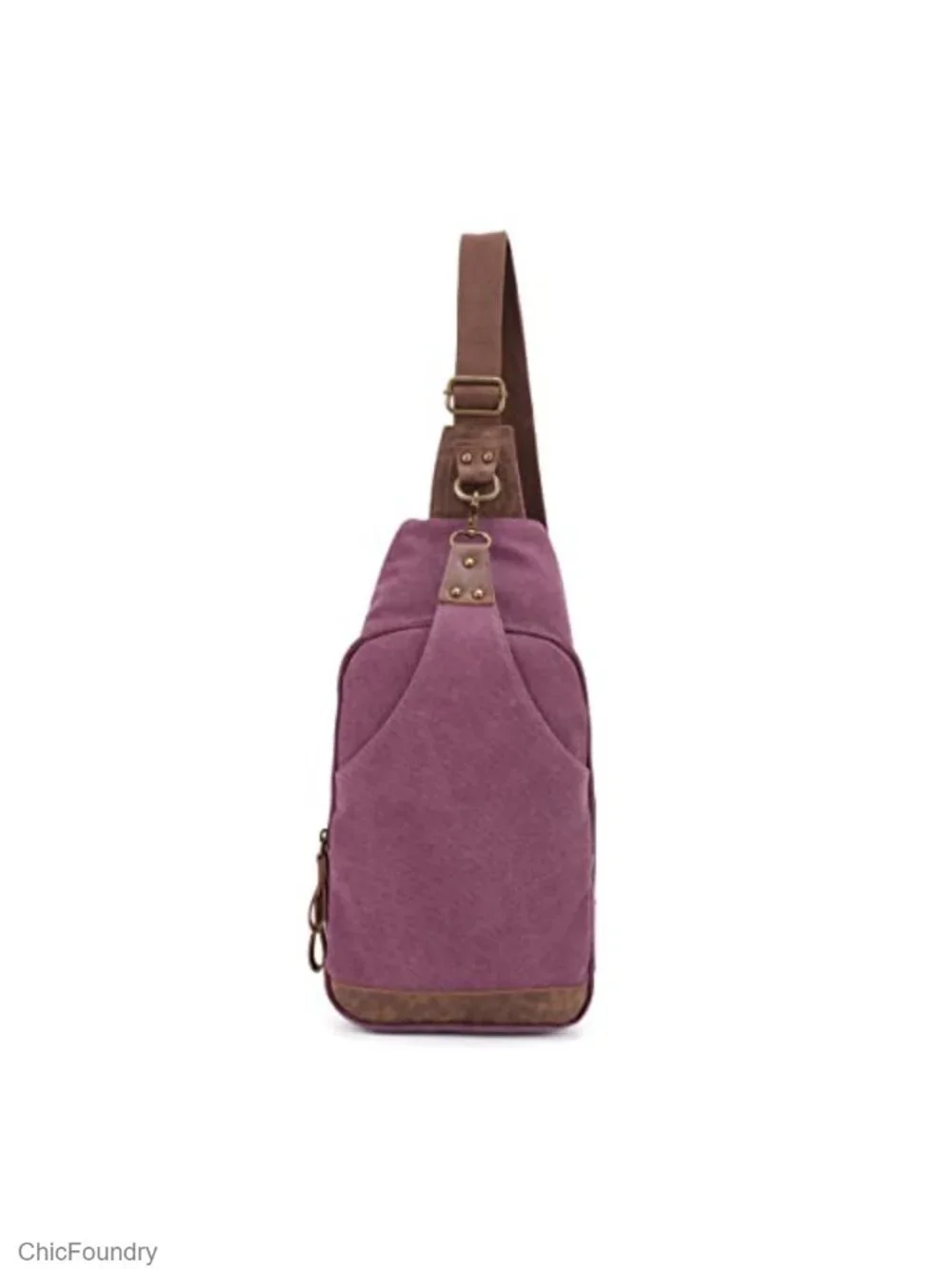 Tear-Resistant Canvas Concealed Carry Sling Bag Crossbody Backpack Purse